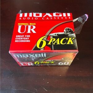 Maxell Audio Cassette 5 Pack of 60 min Blank Tapes